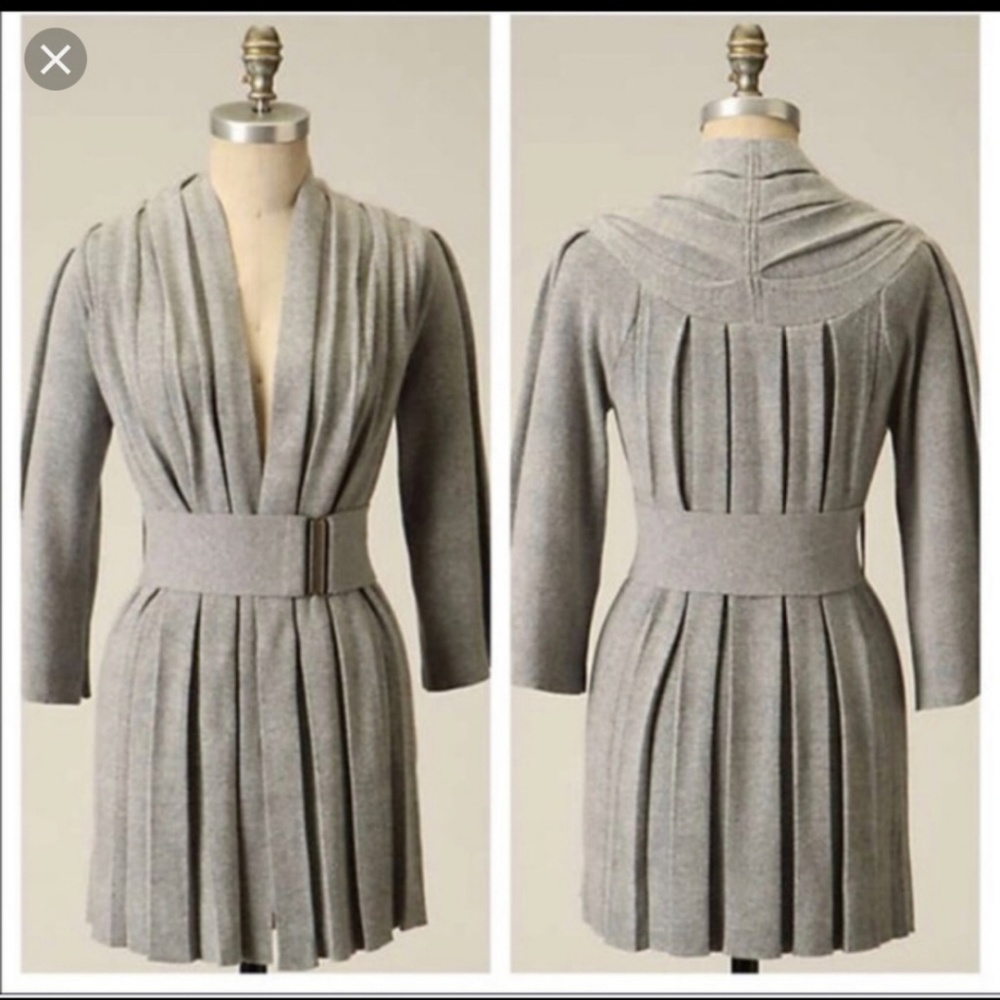 Gray Women's Cardigan Sweater